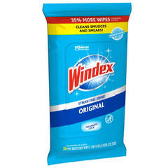 Windex Original Window and Glass Cleaner Wipes Pre-Moistened - 38ct