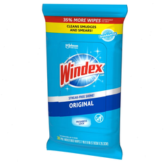 Windex Original Window and Glass Cleaner Wipes Pre-Moistened - 38ct
