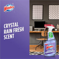 Windex Ammonia Free Window and Glass Cleaner Spray - Crystal Rain - 26oz