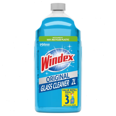 Windex Original Blue Window and Glass Cleaner Refill Bottle - 67.6 fl oz