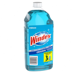 Windex Original Blue Window and Glass Cleaner Refill Bottle - 67.6 fl oz