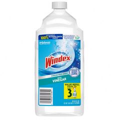 Windex Vinegar Window and Glass Cleaner Refill Bottle - 67.6 fl oz: Dye-Free, Paraben-Free, Phosphorus-Free