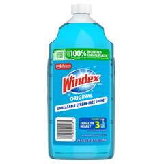 Windex Original Blue Window and Glass Cleaner Refill Bottle - 67.6 fl oz
