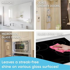 Windex Vinegar Window and Glass Cleaner Refill Bottle - 67.6 fl oz: Dye-Free, Paraben-Free, Phosphorus-Free