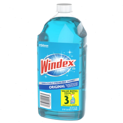 Windex Original Blue Window and Glass Cleaner Refill Bottle - 67.6 fl oz