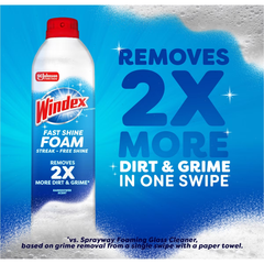 Windex Fast Shine Foaming Window and Glass Cleaner - 19oz